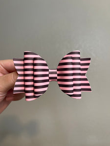 Pink & Black Glow in the Dark Stripes