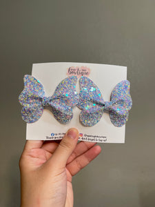 Blue Mixed Glitter Butterfly Set