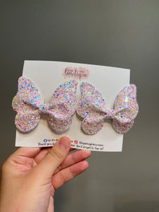 Purple & Pink Mixed Glitter Butterfly Set