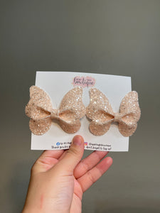 Peach Glitter Butterfly