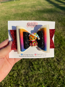 Lisa Frank Inspired Christmas Tiger 5 inch