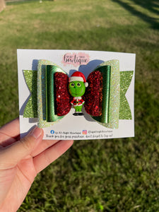 Grinch Green Glitter 5 inch